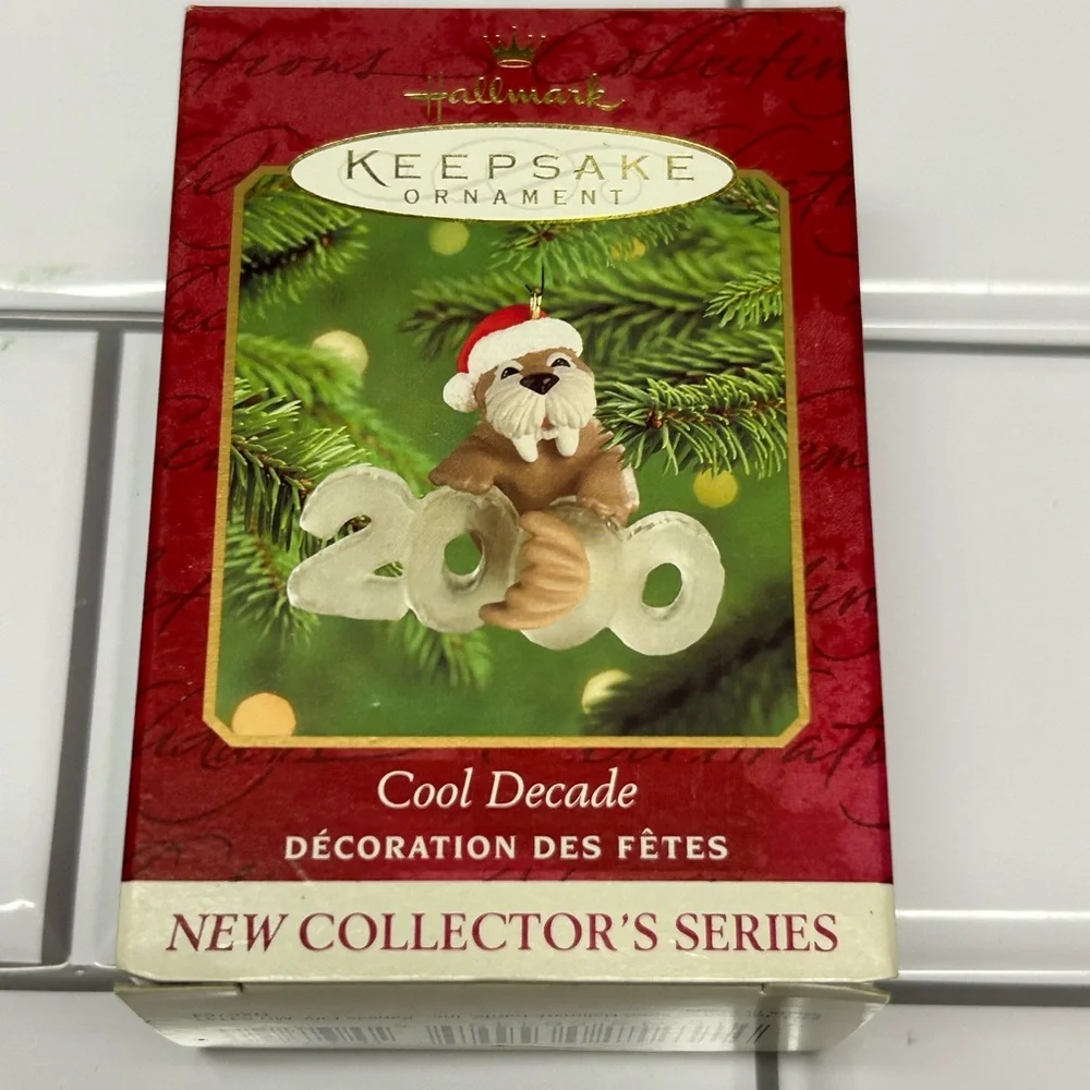 Vtg Hallmark Keepsake Ornament 2000 Cool Decade Christmas New In Box